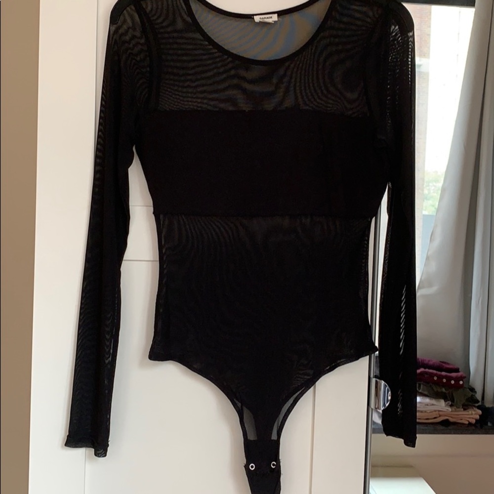 Long sleeve sheer body suit